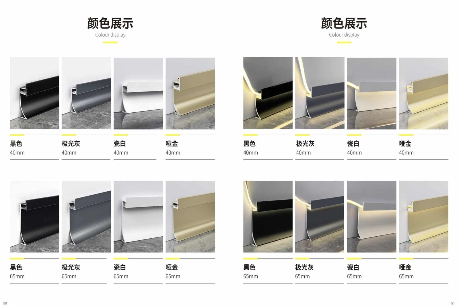 Aluminum Alloy Skirting Board