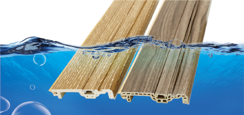 Waterproof and moisture-proof PVC bamboo and wood skirting board